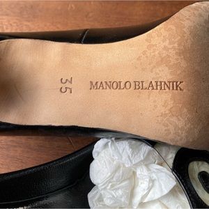 New Black Manolo Blahnik shoes